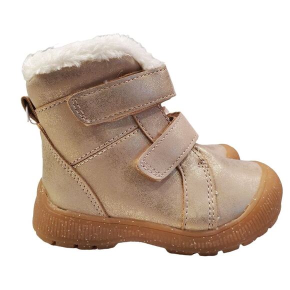 Girls Pink Snow Boots Pink Eli Toddler Boots Childrens Boots Size 6 Pink Glitter - Picture 2 of 11